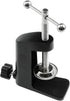 1PCS Black Aluminum Alloy Desk C-Clamp, Desk Light Mounting Cantilever Bracket with Adjustable Screws