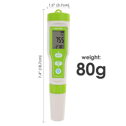 Pensize ORP Tester -1200~1200mV with Calibration Buffer Powder for Water Quality Measurement, ±2mV High Accuracy Meter
