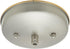Aspen Creative 21528-51 Nickel,5-1/8 Diameter,11mm Ceiling Canopy Kit with Warm Brass Trim for Chandelier and Pendant