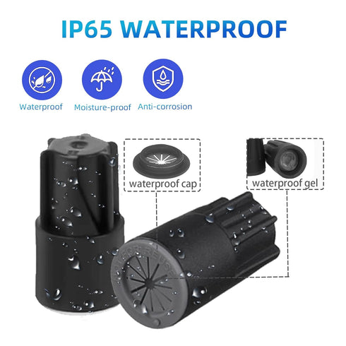 40PCS Waterproof Outdoor Wire Electrical Connectors, Sealant Twist Nuts for Landscape Light and Wet Location