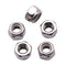 #6-32 inch Nylon Insert Hex Lock Nuts (50 Pack), 304 Stainless Steel, Corrosion-Resistant for DIY Projects