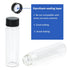 ALWSCI Sample Vials, 19 mm x 65 mm, 3 dram Clear Borosilicate Vials, Pack of 100 with Screw Caps