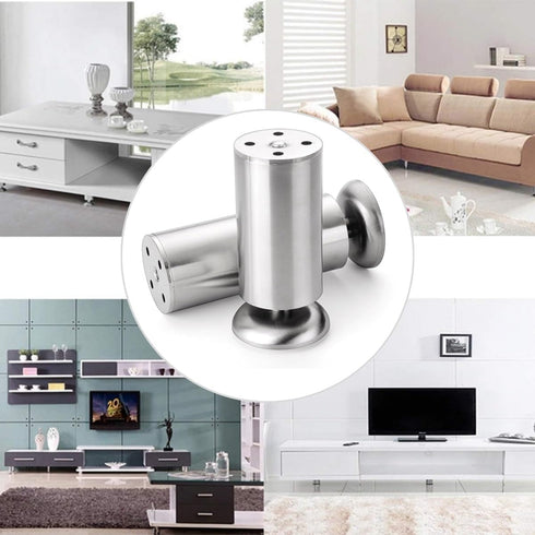 HJYCLFAZU 4Pcs 6cm 10cm 12cm 18cm 20cm 30cm Legs(8in/20cm) Adjustable Furniture Legs, Cabinet Coffee Table TV Stand