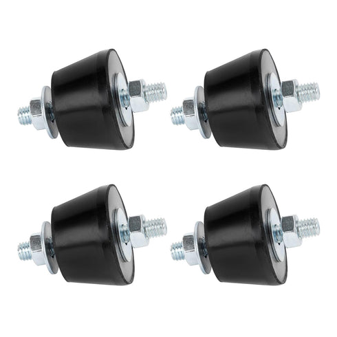 Rubber Studs Anti Vibration Mounts M8 40x26mm 4 Pack for Mini Split Heat Pumps, Air Compressors, Diesel Engines