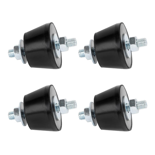Rubber Studs Anti Vibration Mounts M8 40x26mm 4 Pack for Mini Split Heat Pumps, Air Compressors, Diesel Engines