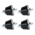 Rubber Studs Anti Vibration Mounts M8 40x26mm 4 Pack for Mini Split Heat Pumps, Air Compressors, Diesel Engines