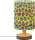 Pfrewn Prewn Table Lamp with USB Port Purple Neon Green Leopard Bedside Lamps for Nightstand Small Desk Reading Lamp