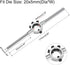 uxcell 20mm Round Die Stock Handle Wrench Holder for Metric M3-M4 / 11.5mm-20mm Round Die, Zinc Alloy Carbon Steel by uxcell