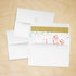 LUXPaper A2 Foil Lined Invitation Envelopes, Peel & Press, 4 3/8" x 5 3/4", White w/Gold LUX Lining, 70lb. Text, 50 Qty