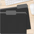 Pendaflex File Folders, Letter Size, 1/3-Cut Tab, Black, 100 Per Box for Documents