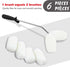 HAUTMEC Smart Paint Roller Kit, Mini Roller Frame, Microfiber Roller Covers, Comfortable Handle