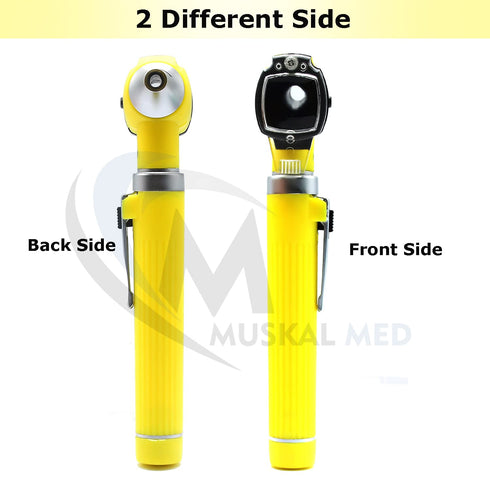 10+ MuskLife Otoscope - Ear Scope with Light, Ear Infection Detector, Pocket Size, in Colors! Yellow Style