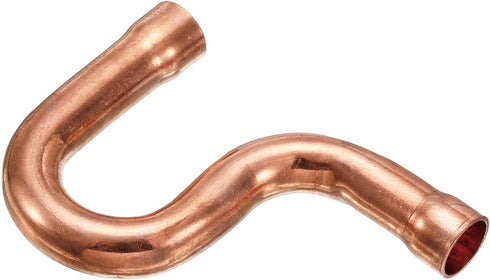 MECCANIXITY Copper P-Trap Pressure Pipe Fitting, 12.7mm (1/2") OD for HVAC Plumbing Supply.