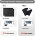 8 MM Thick Non-Adhesive Felt Furniture Pads 15 x 12 Black for Hardwood Floors, Cuttable Felt Sheets - 2Pack