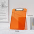 Plastic Clipboards, Translucent Clip Board with Low Profile, Purple Clipboard with Ruler,Office Clipboards, School Supplies, Letter Size 12.5 x 9 Inches, Orange by Piasoenc