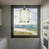 60W 110V (2 Pack) Modern Crystal Chandelier Lighting LED Light Crystal Ceiling Light Crystal Pendant Lamp Adjustable