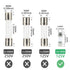 20PCS 110V 125V 3A 0.14 0.39 inch 3.6 10 mm PENGLIN Mini Glass Fuses Slow-Blow Time Delay Fuse Xmas Light Strings