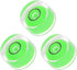 3pcs Small Circular Bubble Spirit Levels, Mini Round RV Leveling Tools for Travel Trailer, Green