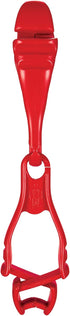 Ergodyne Squids 3400 Glove Clip Holder, Dual Clips, 6-Pack, Red