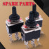 Twidec 3Pcs Heavy Duty Rocker Momentary Toggle Switch - 16A 250V AC DPDT 3 Position 6 Pin (ON)-Off-(ON) with Metal Boot