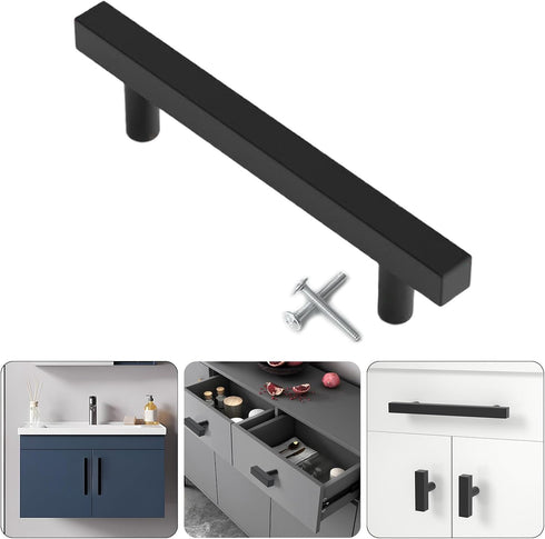GUUDDAY Drawer Pulls Aluminum Alloy Dressers Knob Cupboard Handle Square Furniture Handle Simple Bedside Cabinet Pull