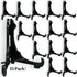 Black Plastic Easels with Locking Bar - Pack of 15 Pieces, 4"H for Displaying Items
