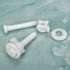 Plastic Toilet Seat Hinge Bolt Screws 2 Pack, Replacement with Nuts and Washers for Top Mount Toilet Seat