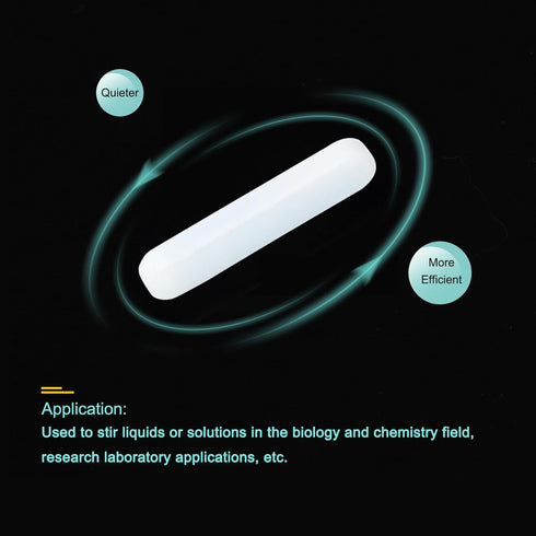 MECCANIXITY Magnetic Stirrer Mixer Stir Bar Rod, 30mm/1.18" Cylinder Shape for Laboratory, 8Pcs
