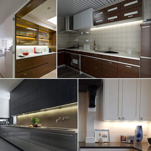 Dimmable Counter, Closet, (24 Inch) Under Cabinet Lighting, Color Temperature Changing LED Light Bar, Daylight to Warm
