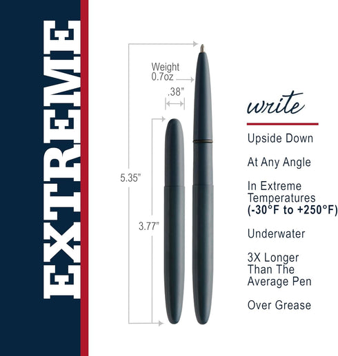 Fisher Space Pen Cerakote 400 Series Bullet Pen - Elite Navy Blue Finished - Gift Boxed