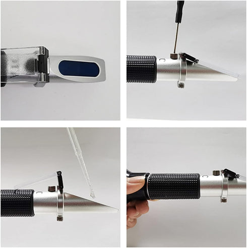 VGVGV 2 1 Refractometer0-28% Salinometer0-32% Brix Refractometer, in Brine Salinometer Suger Meter Tester for Wine