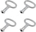 4Pcs Electrical Cabinet Key, 5mm Hole Zinc Alloy Water Meter Box Safety Key for Tool Box and Mailbox
