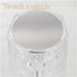 16 (3 Can Switch Colors Artificial Crystal Table Lamp, RGB Color Changing Rose Diamond Design, Touch-Sensitive Ambient
