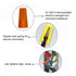 Eagles 100Pcs Twist on Wire Connectors, Orange #18 - #16 AWG Wire Cap Bulk with Spring Inserted