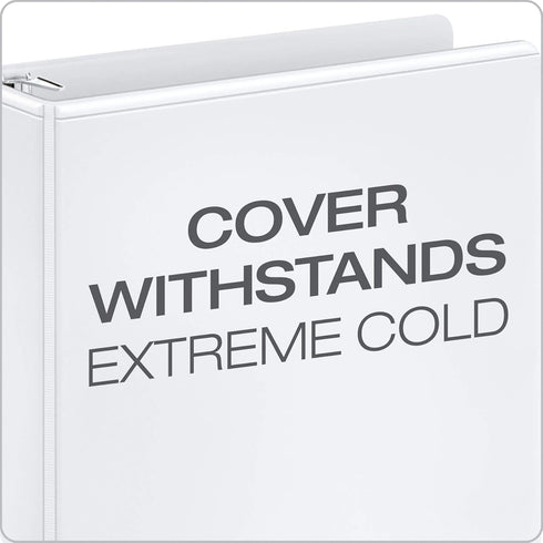 Cardinal 6 Inch Heavy Duty 3 Ring Binder, XtraLife, Locking Slant-D Rings, Holds 1,300 Sheets, White