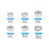 Hex Nuts Assortment Kit (M3-0.5, M4-0.7, M5-0.8, M6-1, M8-1.25, M10-1.5) 210Pcs, 304 Stainless Steel Hexagon Nut
