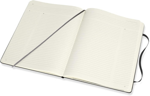 Moleskine PRO Notebook - Hard Cover, XL (7.5" x 9.5"), Professional Project Planning, Black, 192 Pages