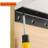 MINGFANITY 4PCS Bracket,16.7'' 1'' 2mm, L Brackets, Corner Brace Angle , Superior Stainless Steel x M, Thickness Wood