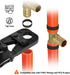 FQDS0034 3/4 Inch PEX Rings, Wrot Copper with Black Oxide Coating for Barb Fittings and Crimp Tools
