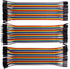 120pcs 40pin 40pin 40pin Projects(20cm/8inch) Multicolored Dupont Wire M/F, M/M, F/F Breadboard Jumper Ribbon Cables
