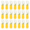 ESUPPORT 100Pcs Yellow Copper Ring Insulated Terminal Connectors, 10-12 Ga Crimp Wire Electrical Cable Kit