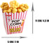 Pencil Top Erasers 36 Pack, Popcorn Pencil Erasers Toppers for Kids, Cute Fun Novelty Food Erasers for School Supplies