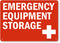 SmartSign “Emergency Equipment Storage” Plastic Sign | 10" x 14"