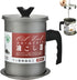 UWEOTYYY 1.7L Bacon Grease Container with Strainer, Cooking Oil Container with Anti-scalding Handle and Coaster Tray