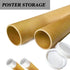 GIEHOUGRIO 2 Pack Mailing Tubes with Caps for Poster, Artwork Storage, Shipping Blueprints, 2 inch x 12 inch