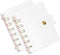 PATIKIL A7 Clear Binder Cover, 2Pcs Soft PVC Loose Leaf Binder Protector, 6 Ring for DIY Meeting Notebook Folder