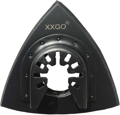 XXGO 3 Pcs 3-1/8 Inch 80mm Triangular Hook & Loop Oscillating Multi Tool Sanding Pads No. XG5508