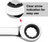 Jetech 15mm Ratcheting Combination Wrench, 12PT 72 Tooth Gear Wrench, Industrial Grade Cr-V Steel Gear Spanner