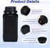 PATIKIL 2 Pcs 1000ml Reagent Bottles, HDPE Wide Mouth Square Bottles with Screw Cap for Lab Storage