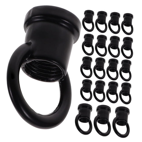 Veemoon 100 Pcs Strong Ring Hanging Light Hook Ceiling Hook for Chandelier Ceiling Lantern s Chandelier Swag Eye Bolts